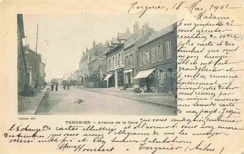 AK / Ansichtskarte Tergnier LAON 02 Aisne Avenue de la Gare