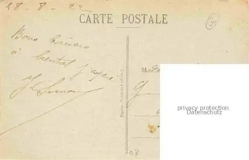 AK / Ansichtskarte Varennes-sur-Allier VICHY 03 Allier Ecole de Gendarmerie ancienne Maison des Freres