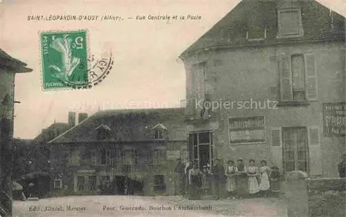 AK / Ansichtskarte Saint-Leopardin-d Augy Moulins:03 Allier Vue Centrale et la Poste