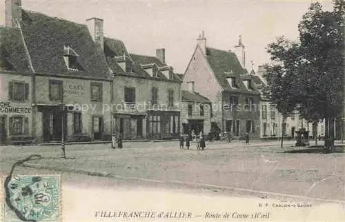 AK / Ansichtskarte Villefranche d Allier Montlucon 03 Allier Route de Cosne sur l'oeil