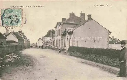 AK / Ansichtskarte Villefranche d Allier Montlucon 03 Allier Route de Moulins