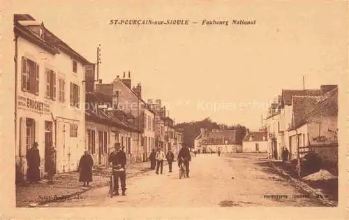 AK / Ansichtskarte St-Pourcain-sur-Besbre Moulins 03 Allier Faubourg National