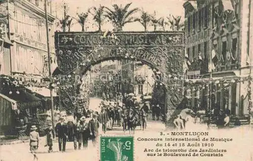 AK / Ansichtskarte MONTLUCON 03 Allier Concours international de Musique 1910