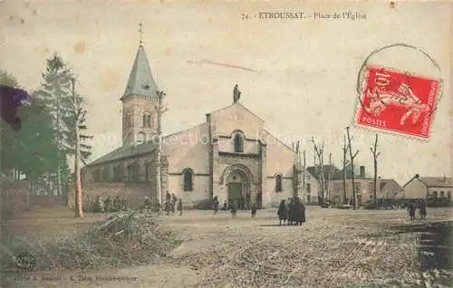 AK / Ansichtskarte Etroussat Moulins 03 Allier Place de l'Eglise