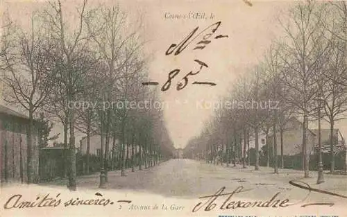 AK / Ansichtskarte Cosne-d Allier Montlucon 03 Allier Cosne sur Oeil Avenue de la Gare