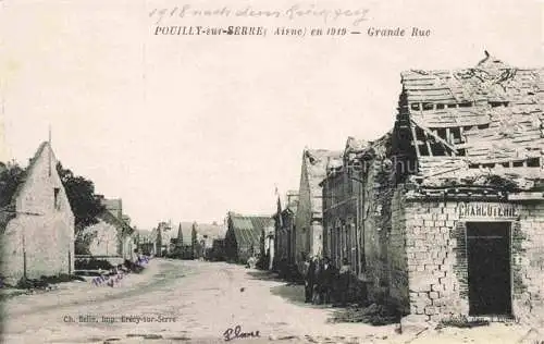 AK / Ansichtskarte Pouilly-sur-Serre LAON 02 Aisne Grande Rue