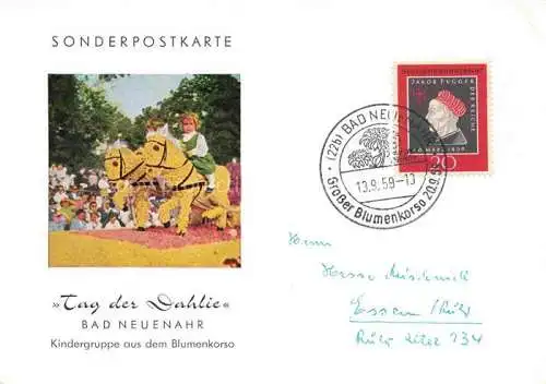 AK / Ansichtskarte BAD NEUENAHR-AHRWEILER Tag der Dahlie Kindergruppe aus dem Blumenkorso