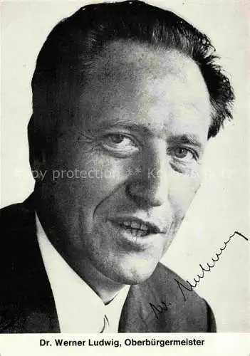 AK / Ansichtskarte LUDWIGSBURG  BW Dr Werner Ludwig Oberbuergermeister Portrait