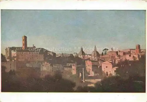 AK / Ansichtskarte COROT Jean-Baptiste Camille (1796-1875) Kuenstlerkarte Ansicht des Forum 