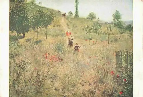 AK / Ansichtskarte RENOIR Pierre-Auguste (1841-1919) Kuenstlerkarte Ansteigender weg im hohem grass
