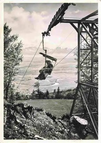 AK / Ansichtskarte Sessellift Chairlift Telesiege Bergbahn Weissenstein Aaretal Alpen