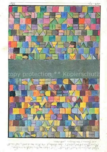 AK / Ansichtskarte Klee Paul Kuenstlerkarte Eins dem Grau der Nacht enttaucht 