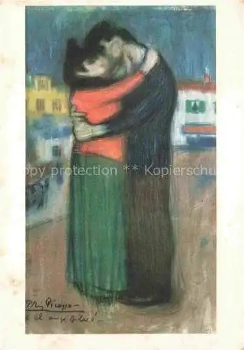 AK / Ansichtskarte PICAssO Pablo (1881-1973) Kuenstlerkarte Lovers in the Street