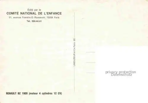 AK / Ansichtskarte RENAULT Autos Cars Voitures-- bz 1909 