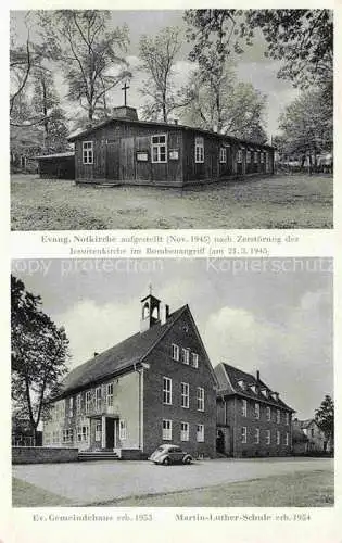 AK / Ansichtskarte Coesfeld NRW Ev Notkirche Ev Gemeindehaus Martin Luther Schule