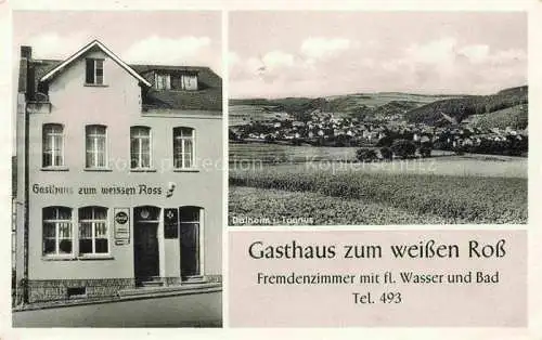 AK / Ansichtskarte Dalheim Taunus Sankt Goarshausen Rheinland-Pfalz Gasthaus zum weissen Ross Panorama