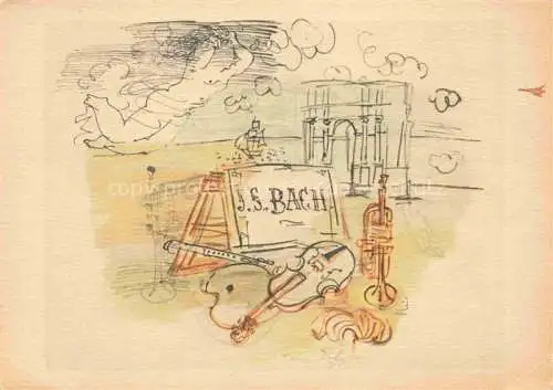 AK / Ansichtskarte BACH Gavotte von Kuenstlerkarte Homage to Bach