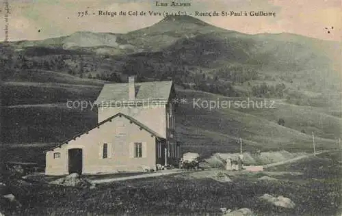 AK / Ansichtskarte Col de Vars 05 Hautes-Alpes 
Refuge du Col de Vars Route de St. Paul à Guillestre