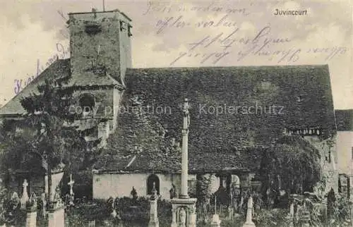 AK / Ansichtskarte Juvincourt-et-Damary LAON 02 Aisne Eglise Cimetière