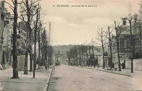 AK / Ansichtskarte Soissons 02 Aisne Avenue de la Gare