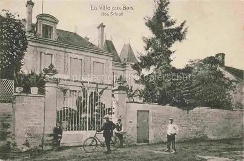 AK / Ansichtskarte La Ville-aux-Bois -les-Dizy LAON 02 Aisne Château Schloss Kriegs-Erinnerungskarte