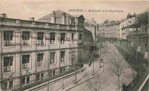 AK / Ansichtskarte Annonay Tournon 07 Ardeche Boulevard de la République