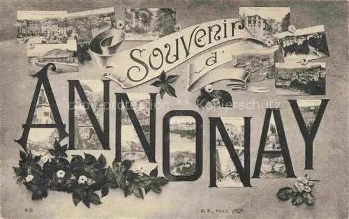 AK / Ansichtskarte Annonay Tournon 07 Ardeche Souvenir de la ville