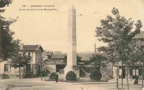AK / Ansichtskarte Annonay Tournon 07 Ardeche Pyramide des Frères Montgoifier