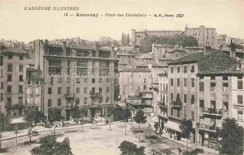 AK / Ansichtskarte Annonay Tournon 07 Ardeche Place des Cordeliers