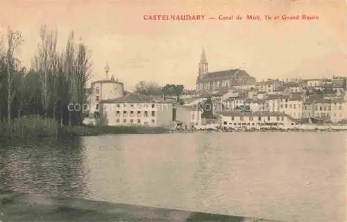 AK / Ansichtskarte Castelnaudary Carcassonne 11 Aude Canal du Midi Ile et Grand Bassin
