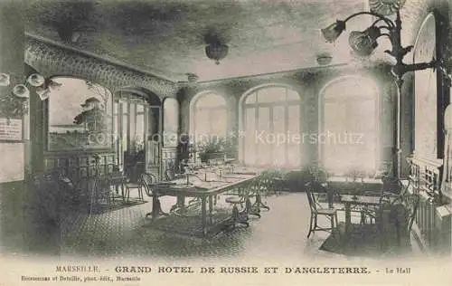 AK / Ansichtskarte MARSEILLE 13 Grand Hôtel de Russie et d'Angleterre Restaurant
