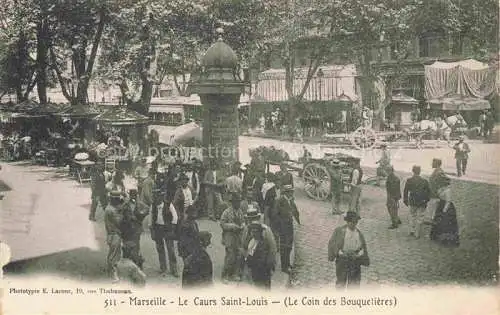 AK / Ansichtskarte MARSEILLE 13 Le Cours Saint-Louis Coin des Bouquelières