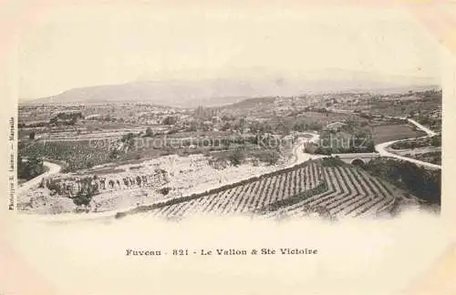 AK / Ansichtskarte Fuveau Aix-en-Provence 13 Bouches-du-Rhone Vue panoramique Le Vallon et Sainte Victoire