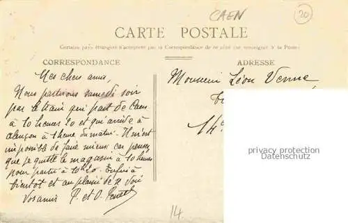 AK / Ansichtskarte CAEN 14 Le port et arrivée d'un bateau