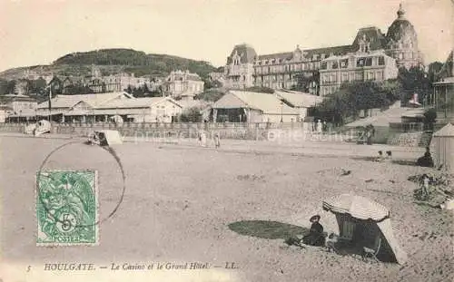 AK / Ansichtskarte HOULGATE Lisieux 14 Calvados Casino et Grand Hôtel à la plage