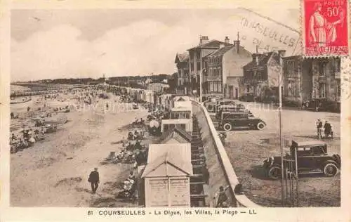 AK / Ansichtskarte Courseulles-sur-Mer CAEN 14 Calvados La digue les villas et la plage