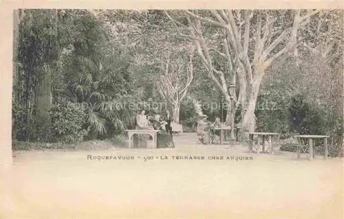AK / Ansichtskarte Roquefavour Aix-en-Provence 13 Bouches-du-Rhone La Terrasse chez Arquier
