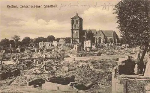 AK / Ansichtskarte RETHEL 08 Ardennes Ruines Grande Guerre Truemmer 1. Weltkrieg Kirche