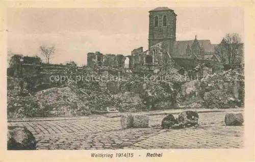 AK / Ansichtskarte RETHEL 08 Ardennes Ruines Grande Guerre Truemmer 1. Weltkrieg Kirche Nr. 293