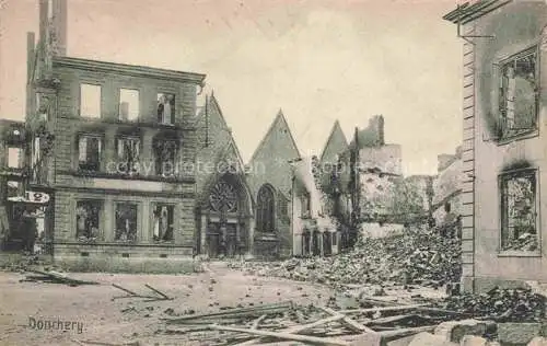 AK / Ansichtskarte Donchery SEDAN 08 Ardennes Ruines Grande Guerre Truemmer 1. Weltkrieg Feldpost Nr. 42