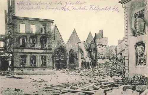 AK / Ansichtskarte Donchery SEDAN 08 Ardennes Ruines Grande Guerre Truemmer 1. Weltkrieg