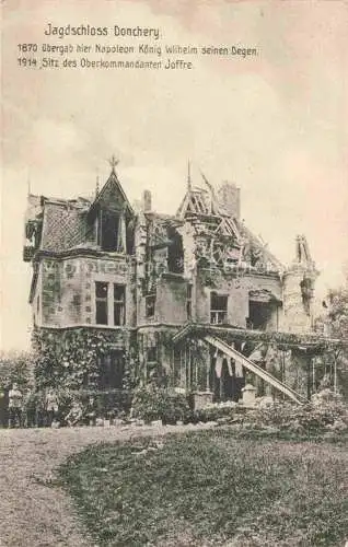 AK / Ansichtskarte Donchery SEDAN 08 Ardennes Jagdschloss in Truemmern Nr. 112