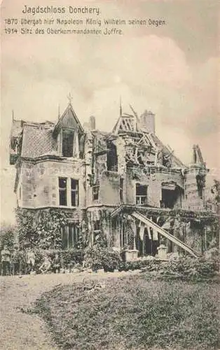 AK / Ansichtskarte Donchery SEDAN 08 Ardennes Jagdschloss in Truemmern