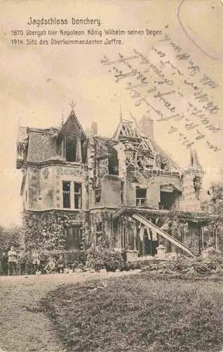 AK / Ansichtskarte Donchery SEDAN 08 Ardennes Jagdschloss in Truemmern Nr. 112