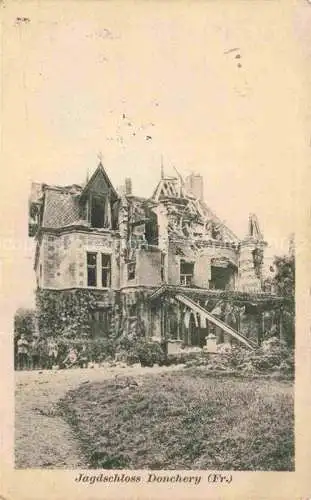 AK / Ansichtskarte Donchery SEDAN 08 Ardennes Jagdschloss in Truemmern Nr. 112