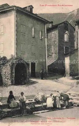 AK / Ansichtskarte Ax-les-Thermes Ax-les-Hermes FOIX 09 Ariege Bassin des Ladres Fontaine des Canons