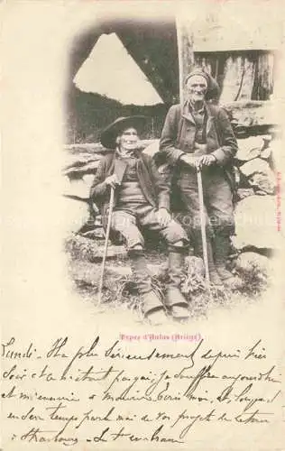 AK / Ansichtskarte Aulus-les-Bains Saint-Girons 09 Ariege Types d'Aulus vieilles hommes