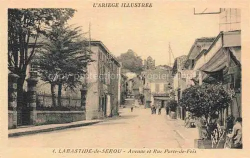AK / Ansichtskarte La Bastide-de-Serou La Bastide-Serou FOIX 09 Ariege Avenue et Rue Porte de Foix