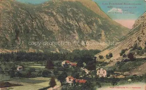 AK / Ansichtskarte Ussat-les Bains FOIX 09 Ariege Les villas et Route d'Ornolac