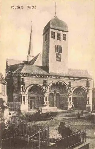 AK / Ansichtskarte VOUZIERS Aisne 08 Ardennes Eglise Kirche Feldpost